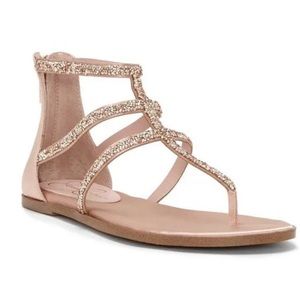 JESSICA SIMPSON Cammie Satin Ankle-Strap Sandals Women’s Size 8.5 NEW with box